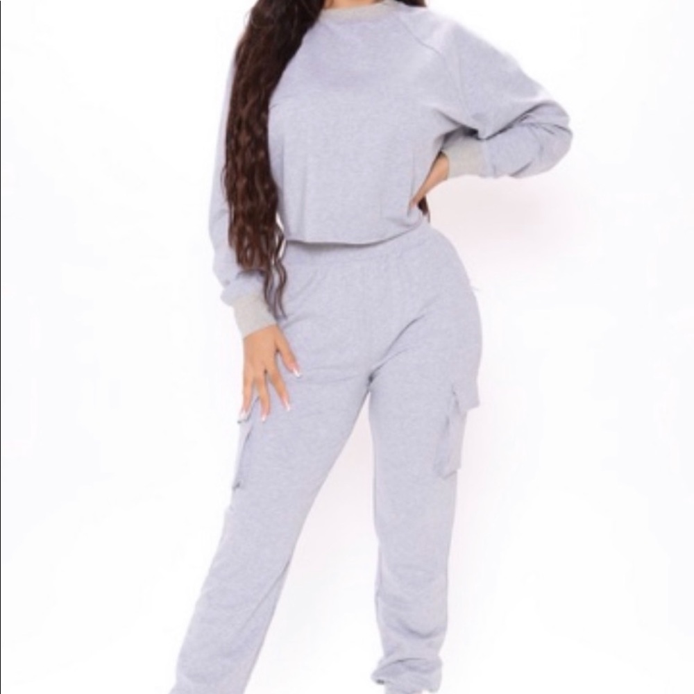 Grey jogger set